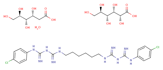 Intermedios farmacéuticos CAS 18472-51-0 del gluconato crudo del Chlorhexidine